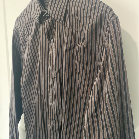 APT.9 Striped Long Sleeve Dress Shirt - Picture 4 of 9